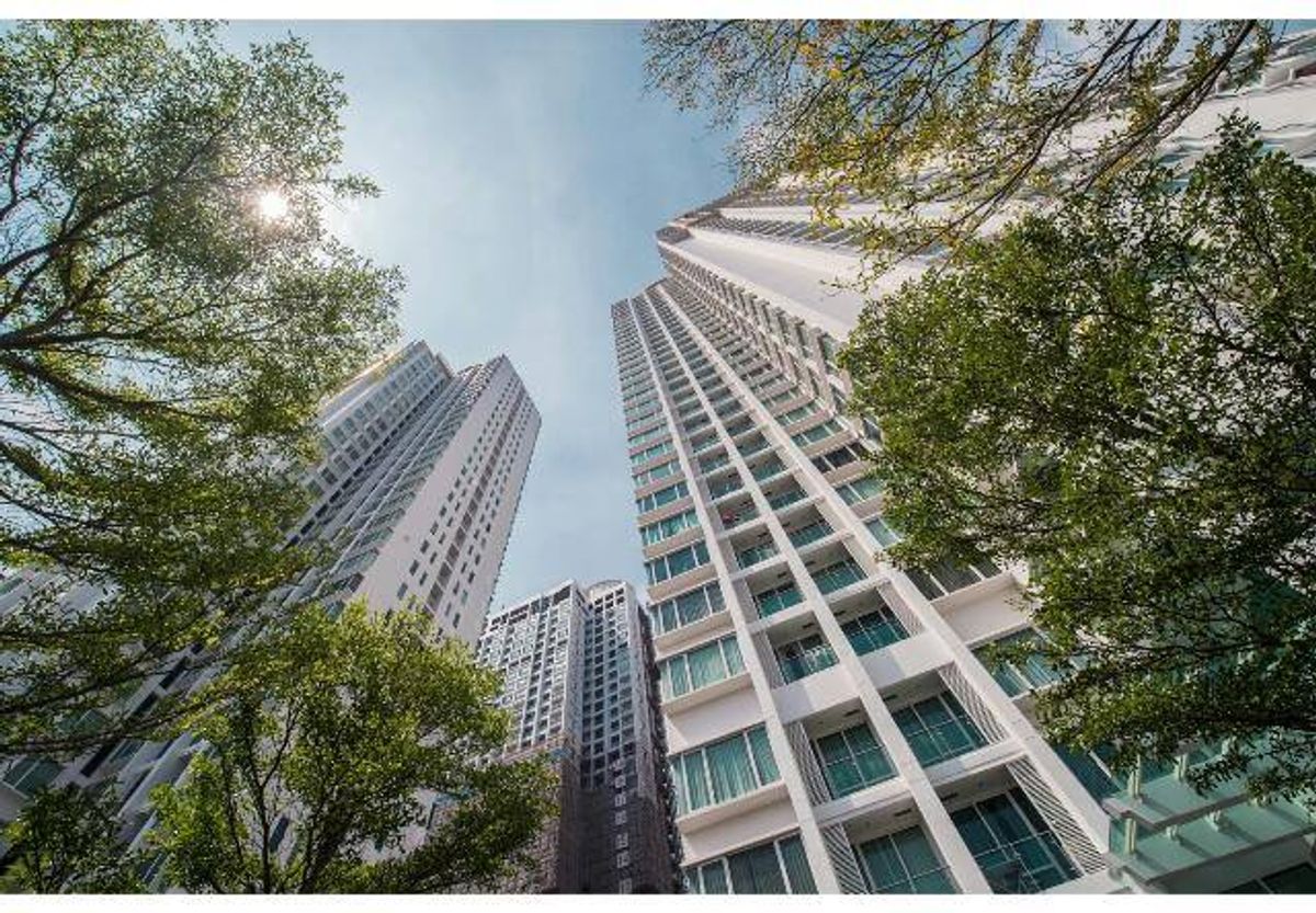 🏙 ขายคอนโดห้องมุม 2 ห้องนอน วิวเมืองโล่งสุดสายตา 📍 TC Green พระราม 9 | อาคาร B